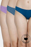 Rosaline Low Rise Full Coverage Bikini Panty (Pack of 3) - Multicolor — thumbnail 1